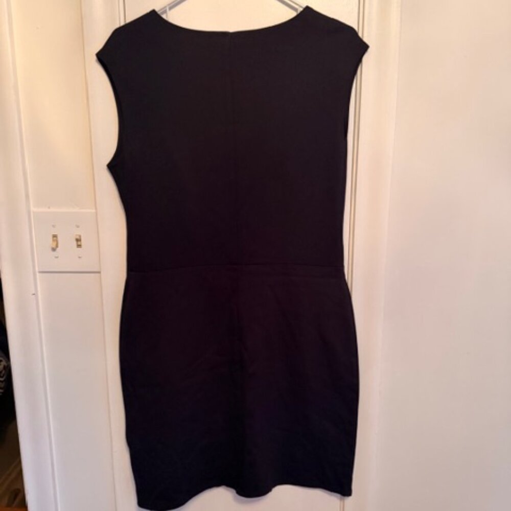 Women’s Nine West Black Cap Sleeve Sheath Dress Size L New with Tags - Picture 5 of 9